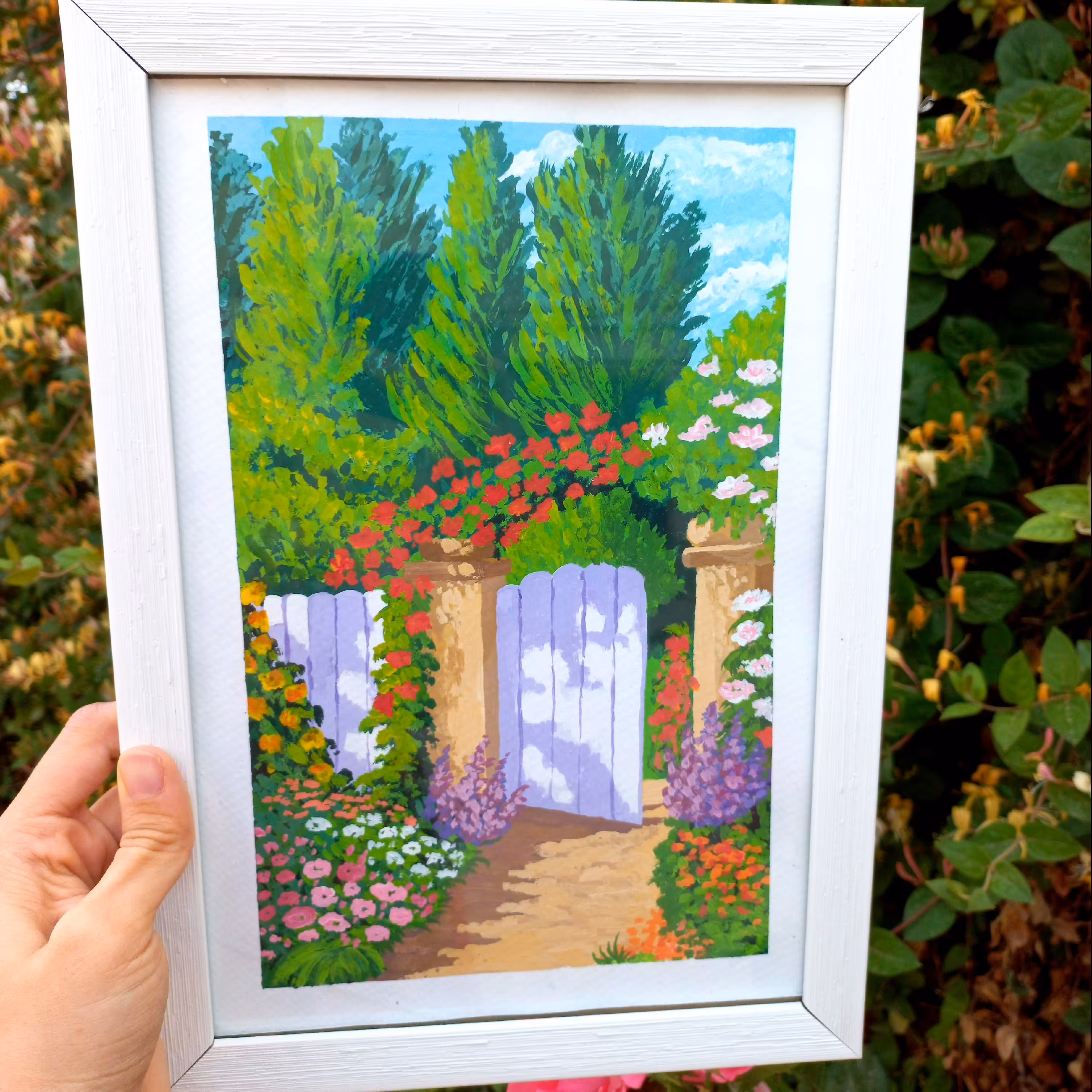 تابلو نقاشی فانتزی سبک اکسپرسیونیسم.تکنیک گواش