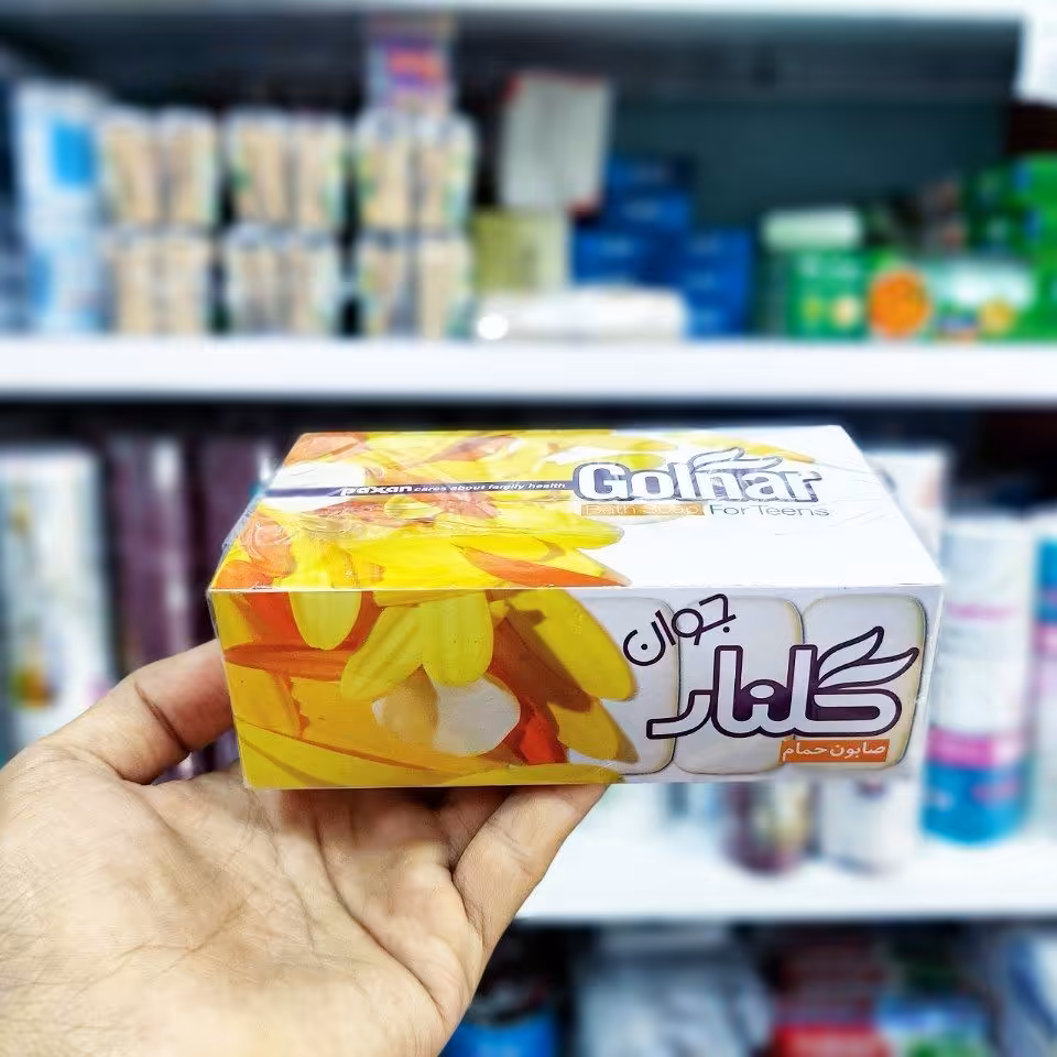 صابون گلنار جوان سفید بسته 5 عددی