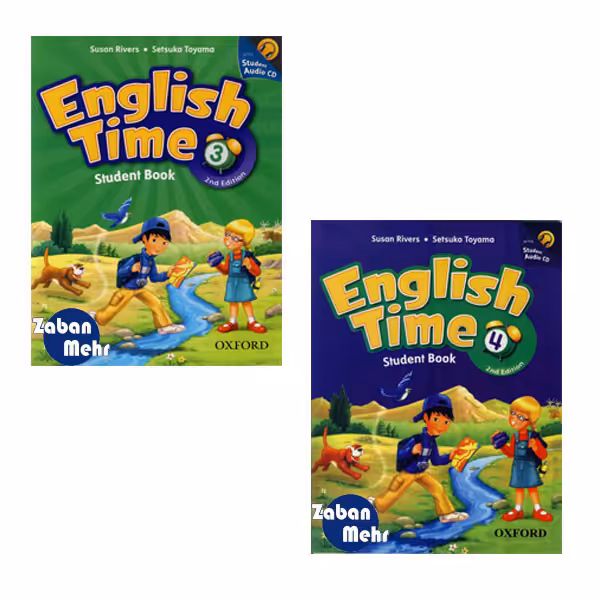 کتاب English Time اثر جمعی از نویسندگان انتشارات زبان مهر جلد 3 و 4