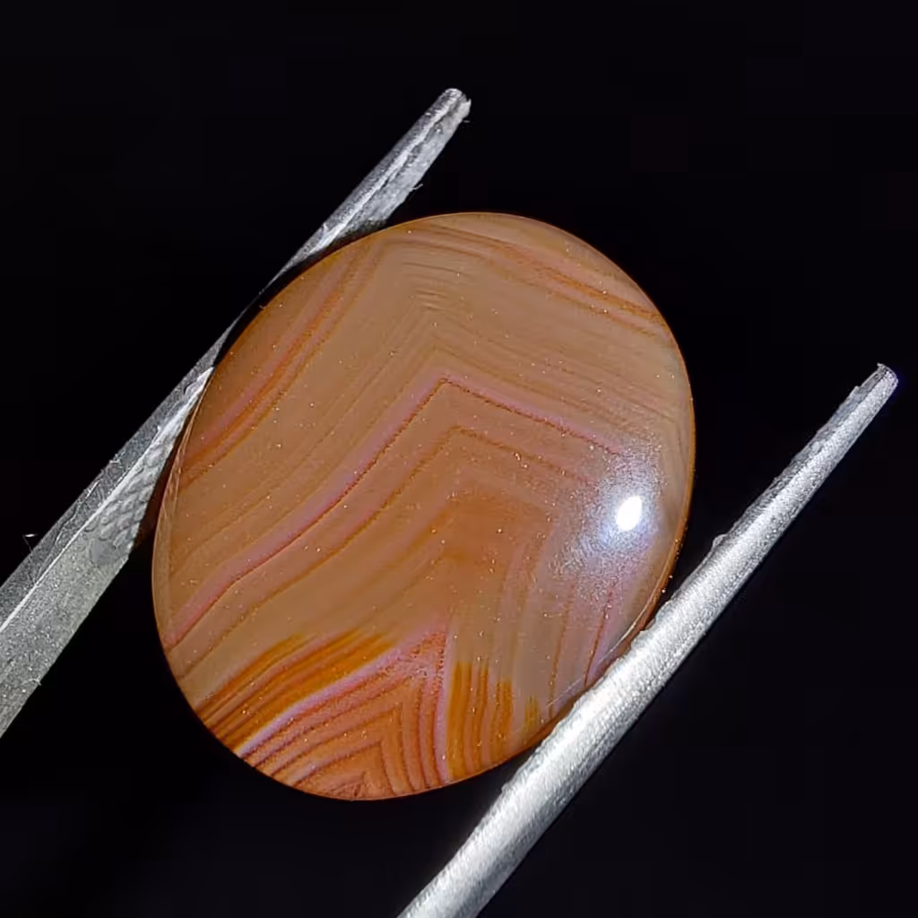 جزع یمنی خرمایی کهنه کد Y 7524