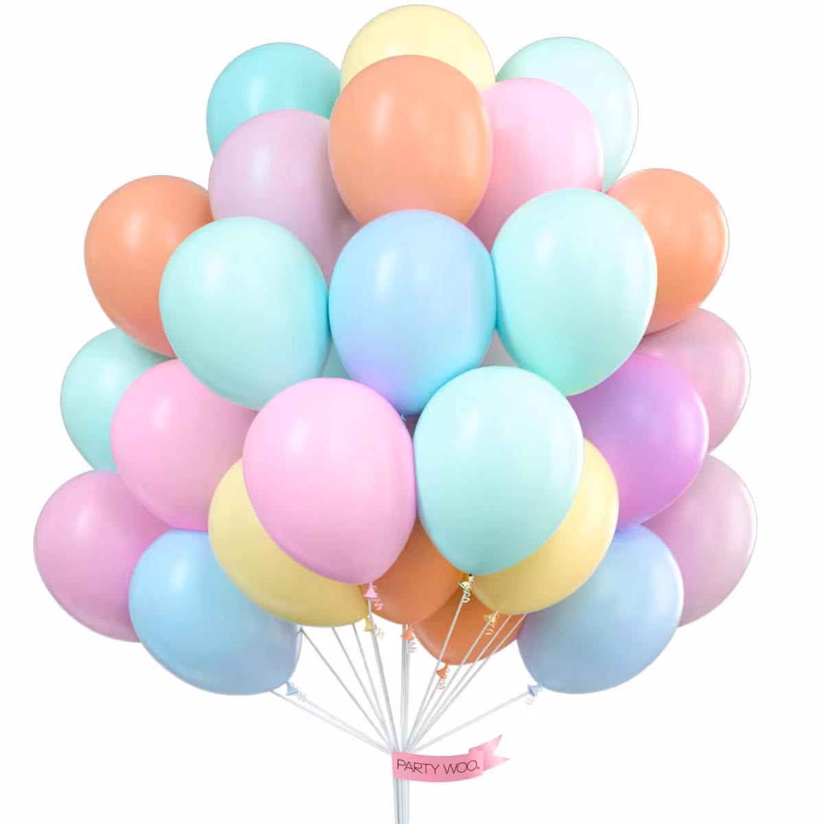 بادکنک پاستلی میکس | بسته 45 عددی