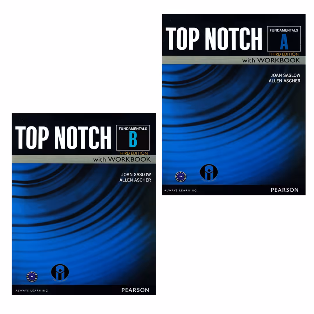 کتاب Top Notch Fundamentals اثر Joan Saslow And Allen Ascher انتشارات الوندپویان دو جلدی