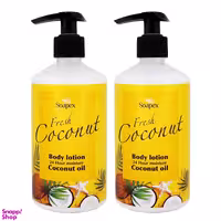 لوسیون بدن سوپکس (Soapex) مدل Coconut Oil حجم 350 میلی‌لیتر بسته 2 عددی