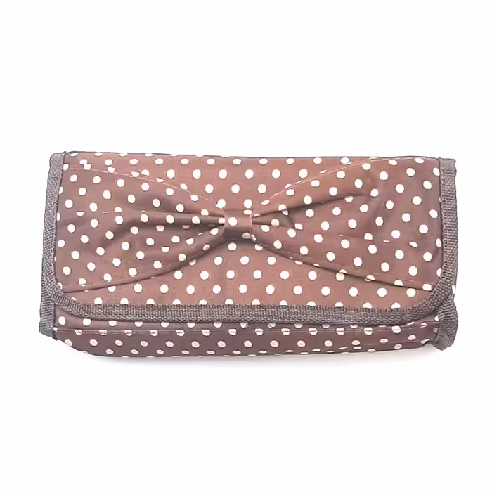 خرید جامدادی پارچه ای طرح خال دار