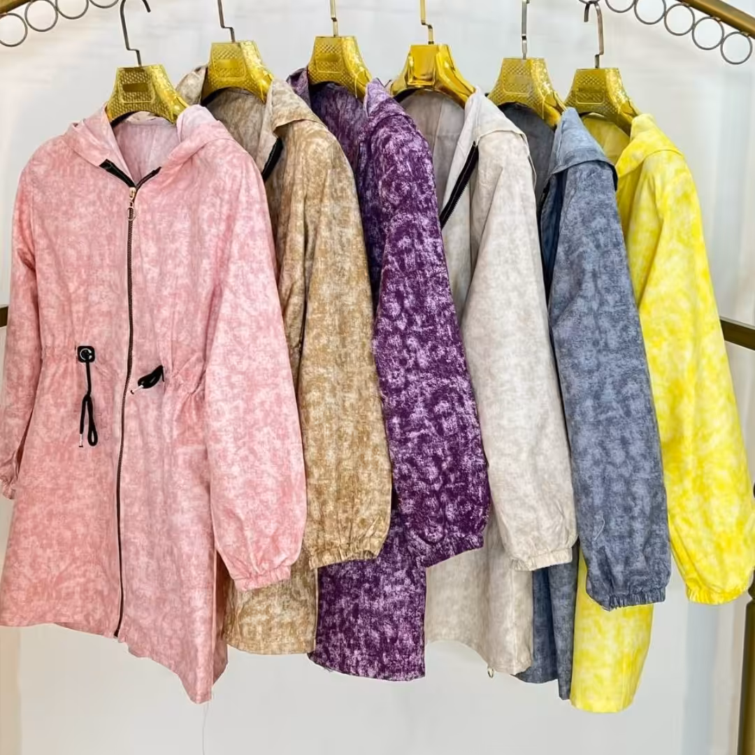 مانتو بارانی آبرنگی