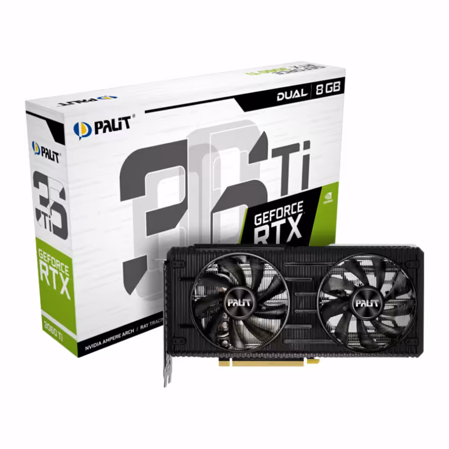 کارت گرافیک پلیت GeForce RTX 3060 Ti Dual 8GB
