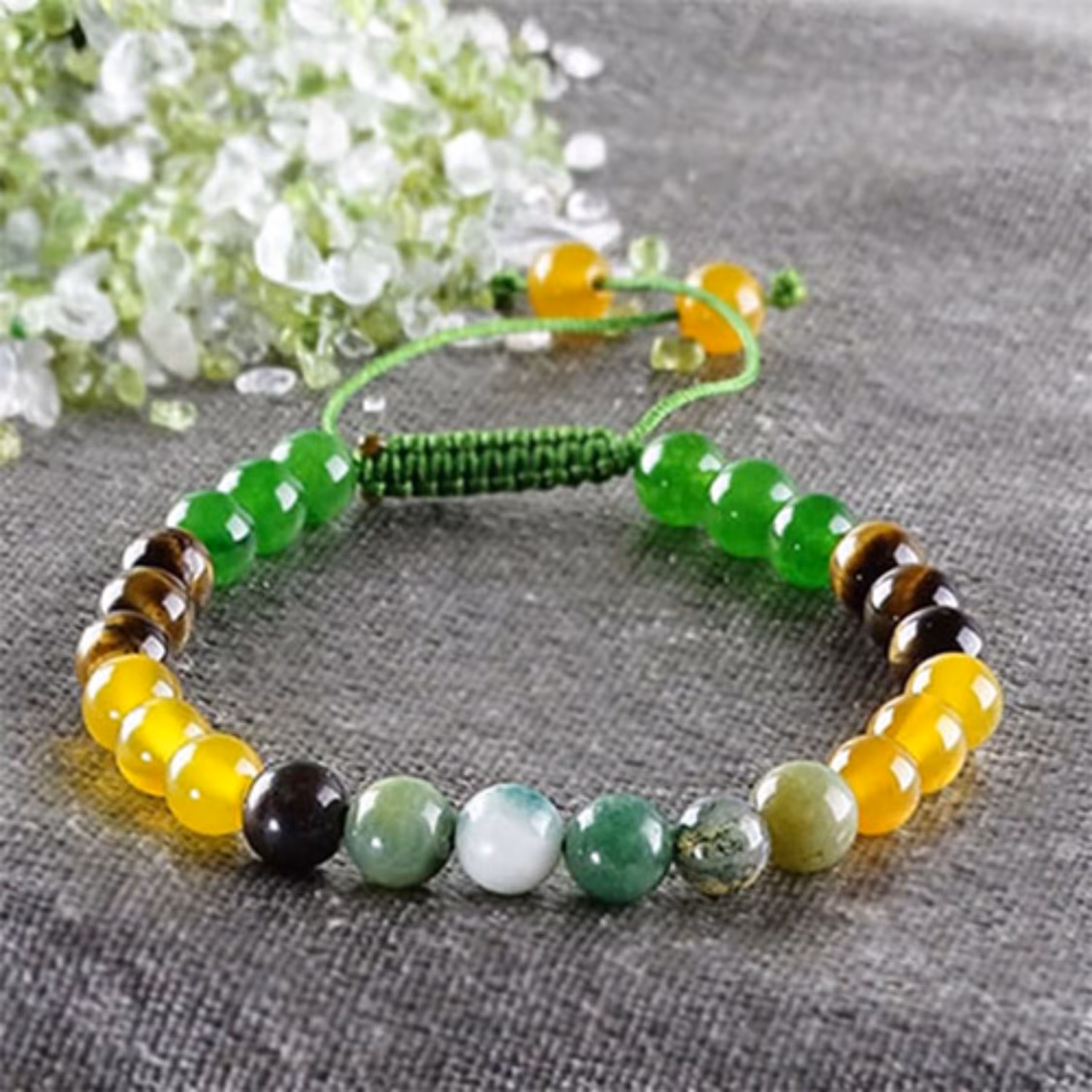 دستبند سنگ طبیعی کد 104