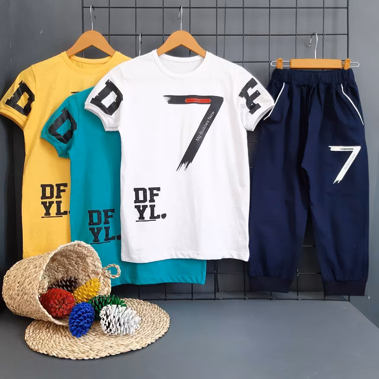 تیشرت و شلوارک پسرانه  سایز 60و 65  کد237n