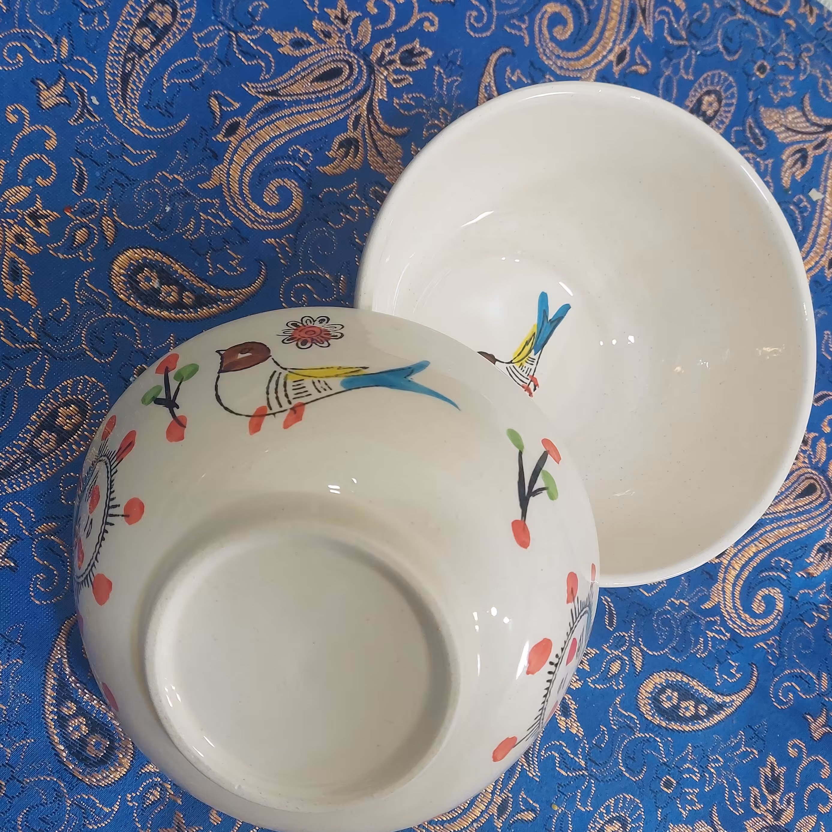 کاسه آبگوشت خوری طرح مرغ و خورشید سرامیکی،