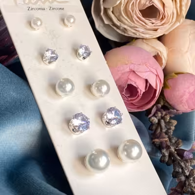 پک گوشواره دخترانه وارداتی اکسسوری دخترانه جذاب برای کادو تولد