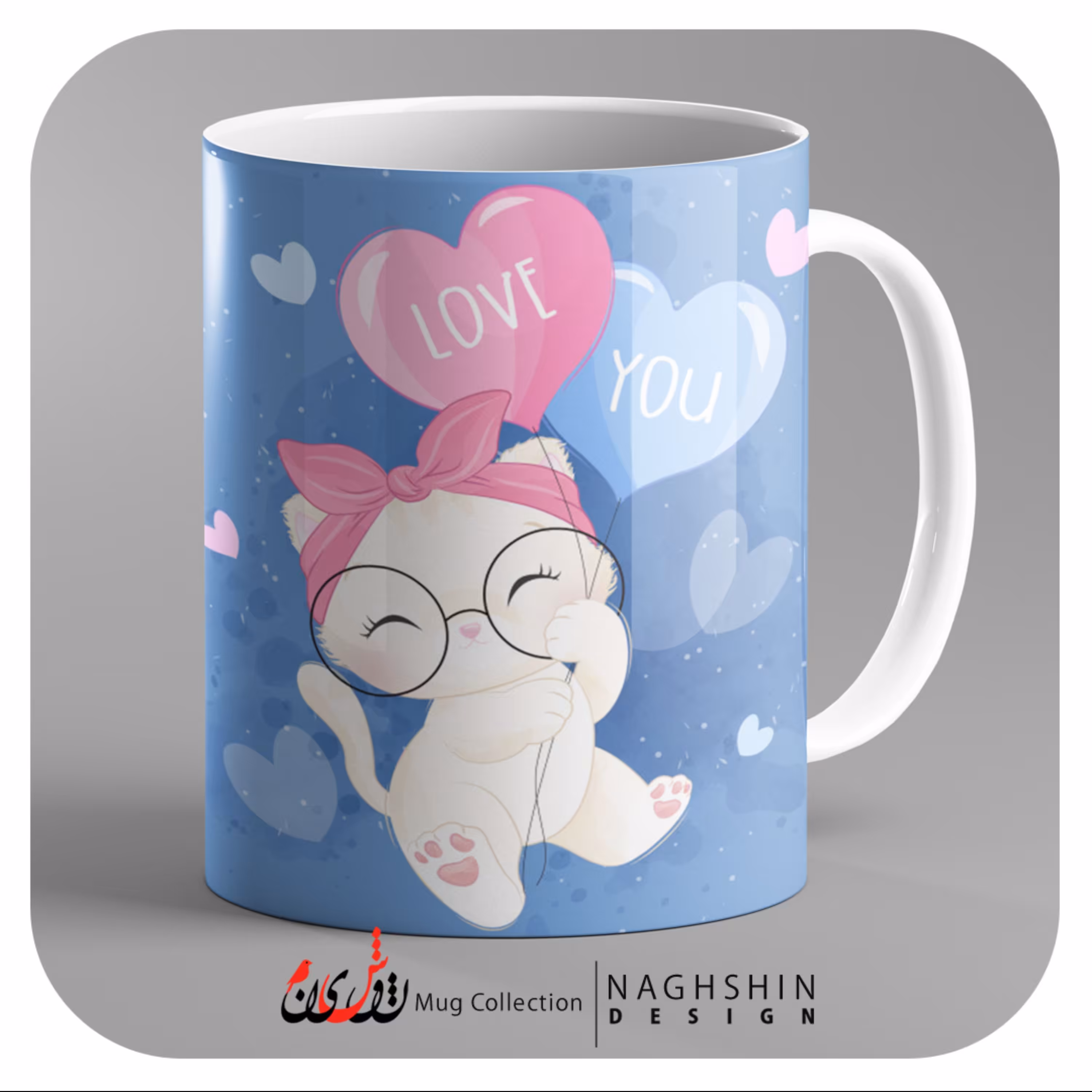 یک عدد ماگ سرامیکی طرح ولنتاین 60 - چاپ سابلیمیشن - کیفیت عالی