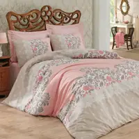 ست ملحفه کاتن باکس مدل Mode line Megan Bej تکنفره 3 تکه