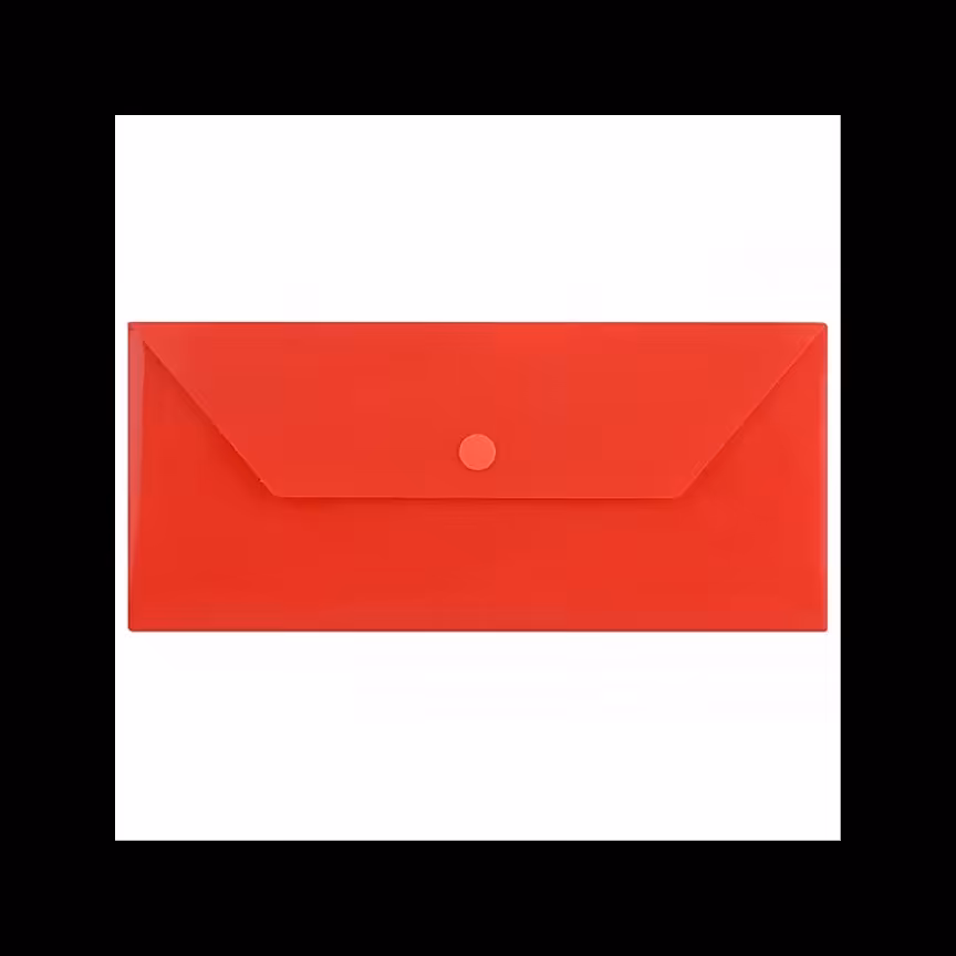 پاکت نامه ملخی دکمه دار مات و شفاف پاپکو 104Mو 104Tبسته ی 24 عددی 