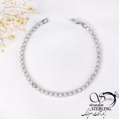 دستبند نقره جواهری ساخت ایتالیا کد 11554