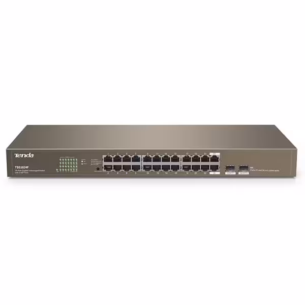 سوئیچ شبکه 24 پورت گیگابایتی غیرمدیریتی تندا مدل TEG1024F
