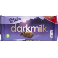 شکلات میلکا مدل دارک Dark milk وزن 85 گرم
