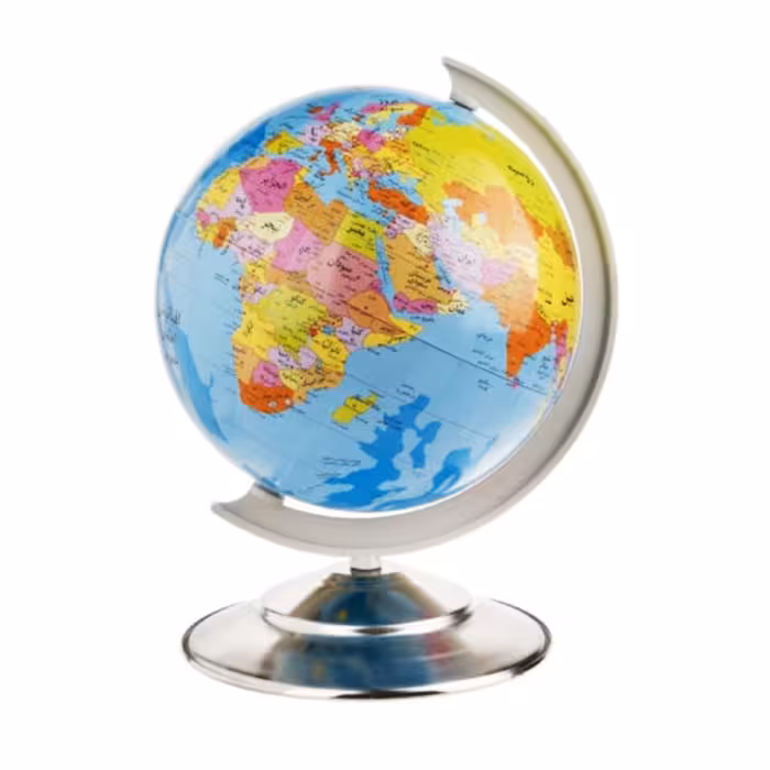 کره جغرافیایی مدل پایه فلزی سایز 23