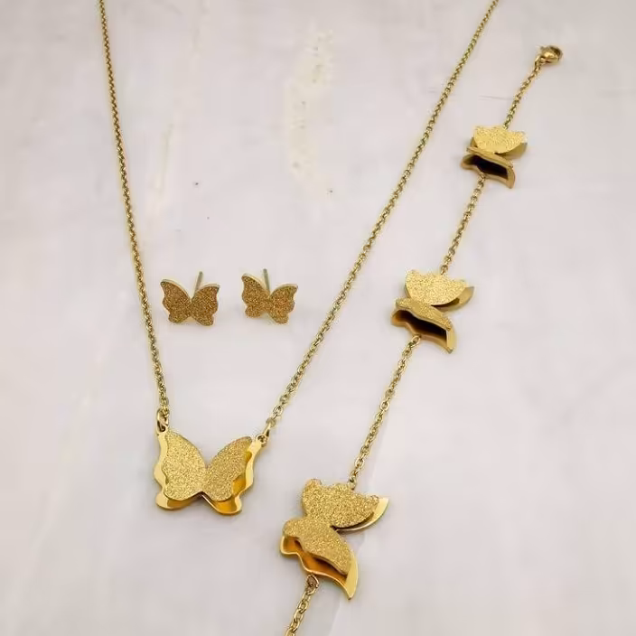 ست کامل استیل طرح پروانه