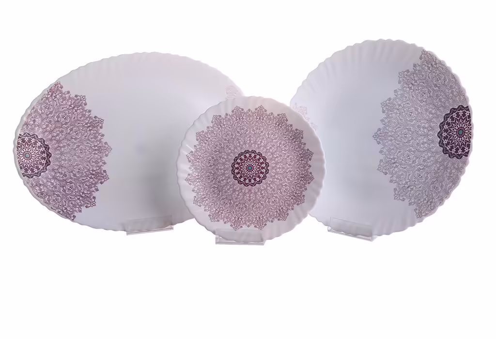 سرویس 6نفره اوپال مقصود طرح  ونیزصورتی