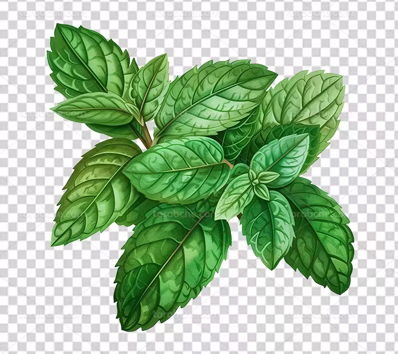 عکس PNG برگ نعنا | گرافیک با طعم تربچه