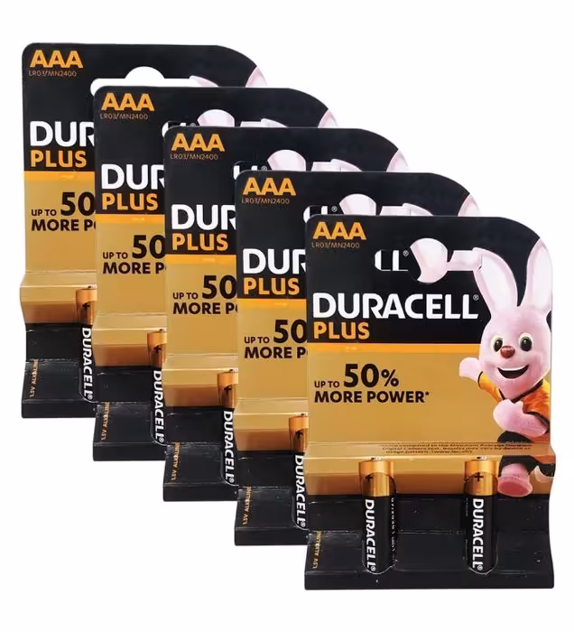 باتری نیم قلمی دوراسل مدل PLUS-LR3 بسته 10 عددی