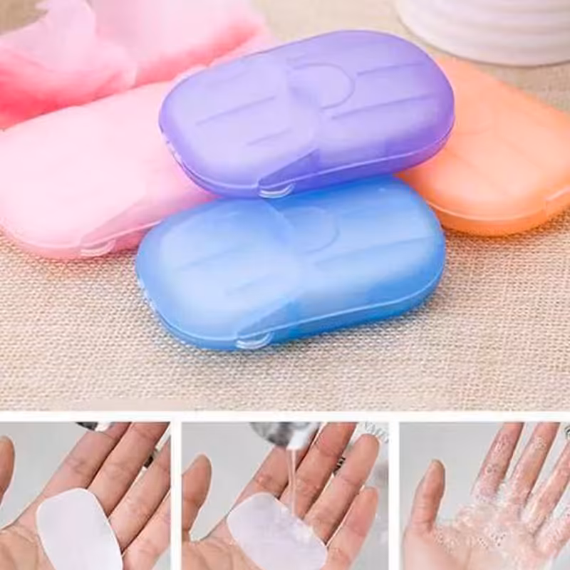 صابون جیبی مسافرتی 3 بسته هر بسته 20 عددی