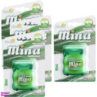 نخ دندان مینا (Mina) مدل Narrow با اسانس نعناع طول 50 متر بسته 4 عددی