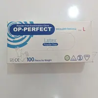 دستکش لاتکس سایز لارج او پی پرفکت پودری 100 عددی