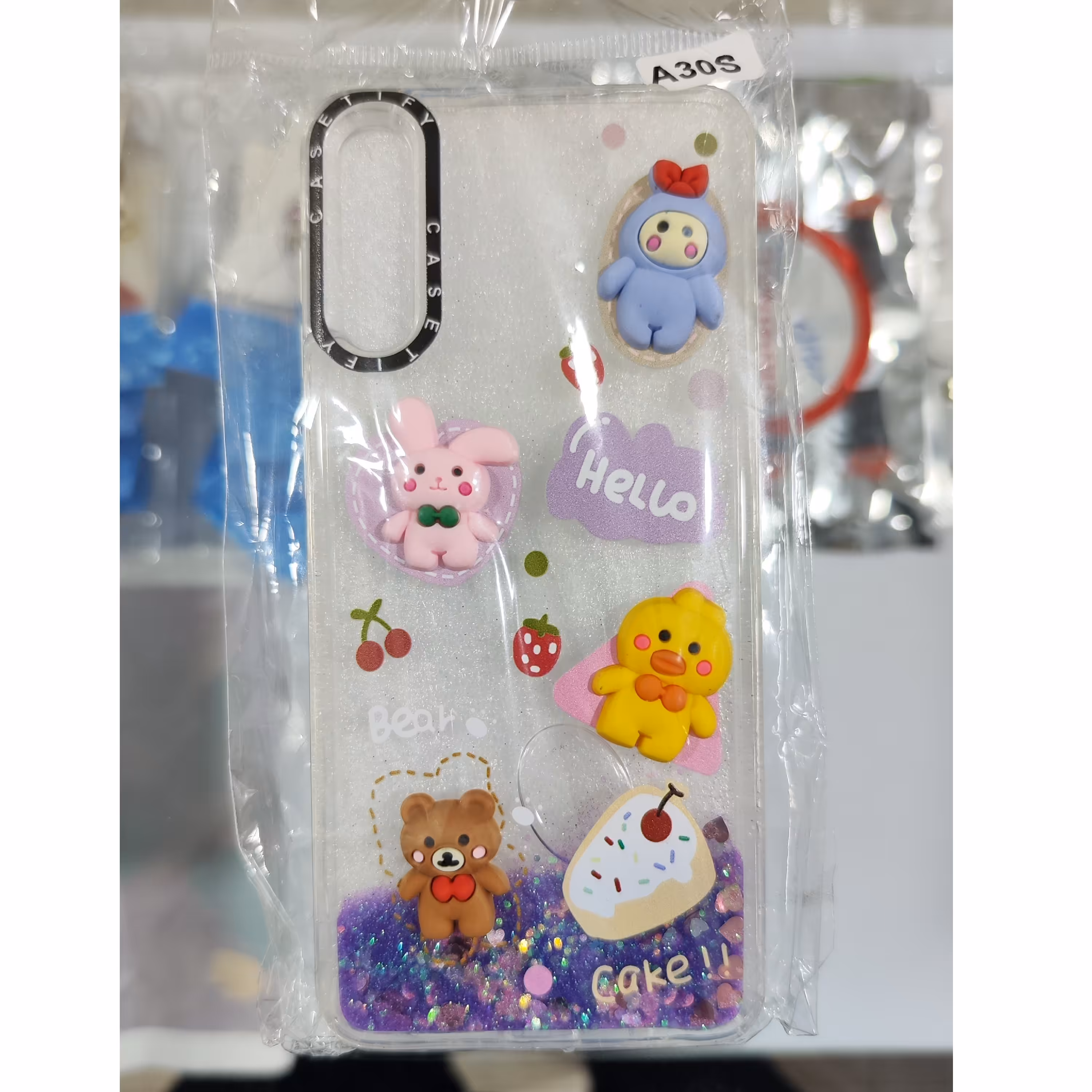 قاب آکواریومی سامسونگ Samsung A30s-A50 ( رنگ بنفش )