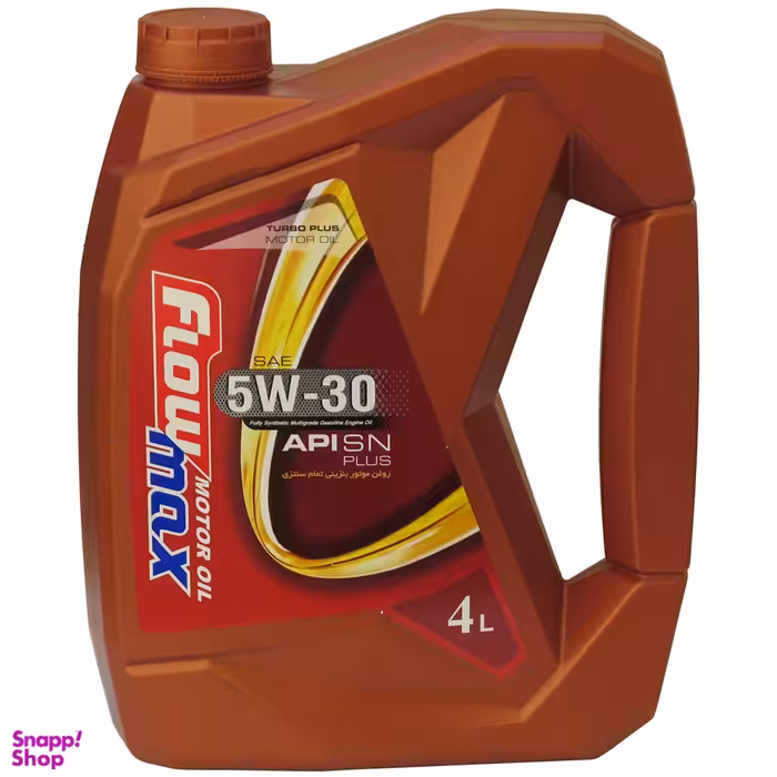 روغن موتور بنزینی فلومکس توربوپلاس مدل 5W-30 SN حجم 4 لیتر