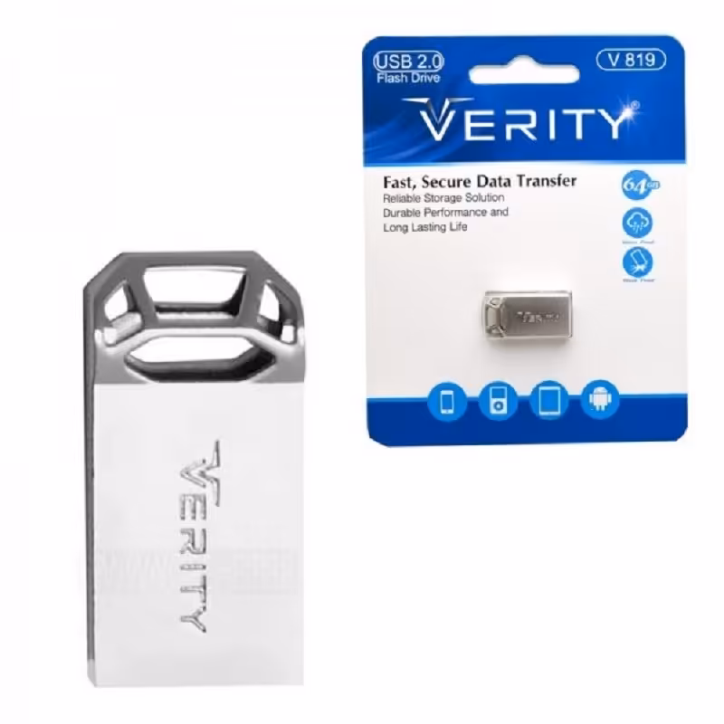 فلش وریتی VERITY مدل V- 819 ظرفیت 64 گیگابایت