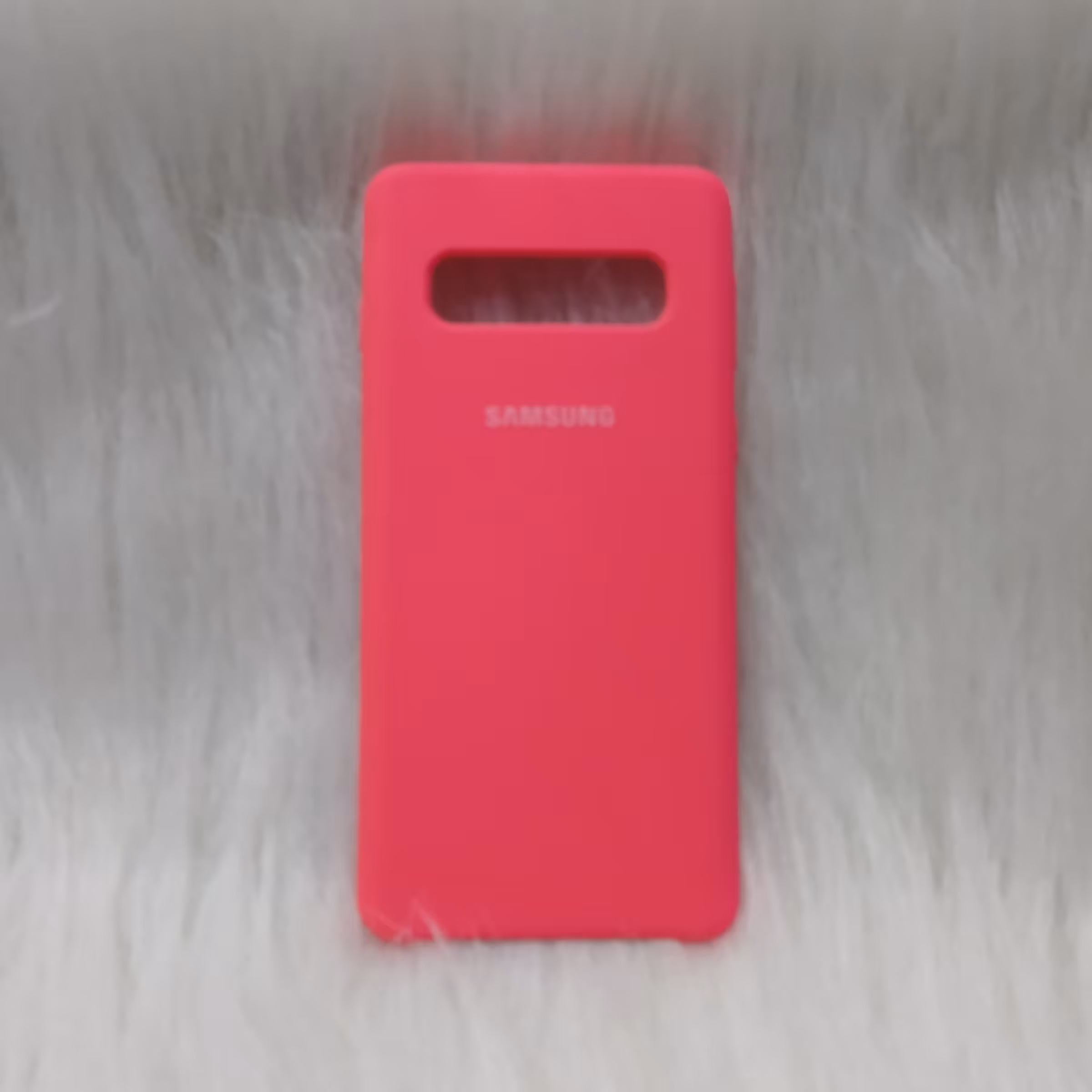 گارد سامسونگ s10plus سیلیکونی اورجینال پاکنی ویتنام رنگ صورتی  با کیفیت فروش ویژه زیر قیمت بازار