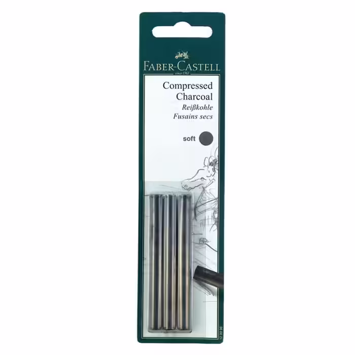 زغال طراحی فابر کاستل مدل soft بسته 3 عددی