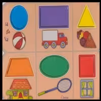 پازل چوبی دو زبانه دهکده طرح چی مثل چی 6 تکه

