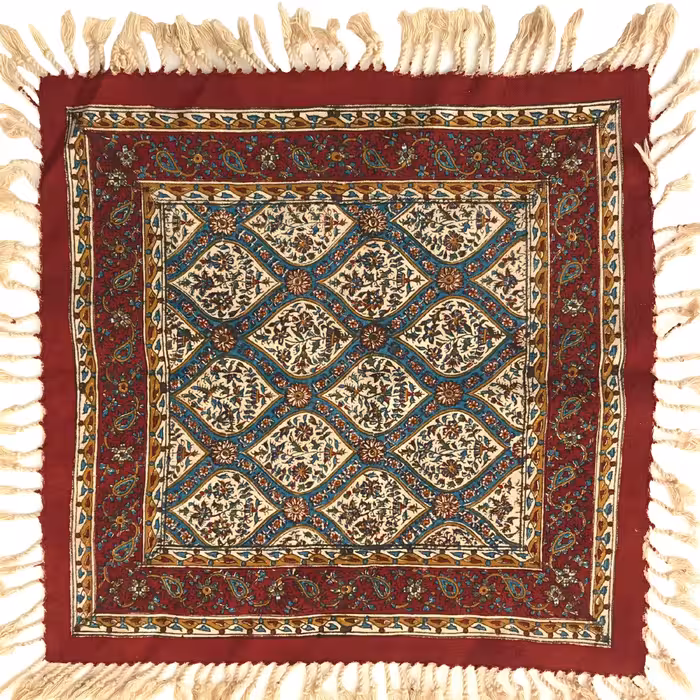 رومیزی قلمکار سایز 40 سانتی طرح شیخ لطف الله