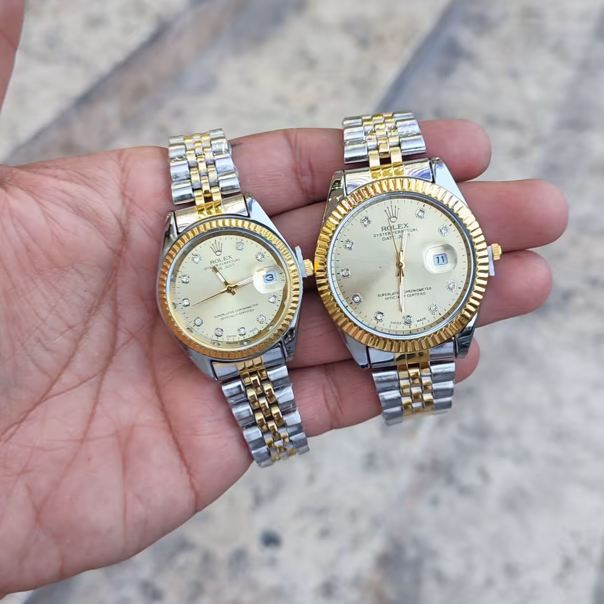 ساعت ست رولکس با کیفیت بالا بند استیل  کد2