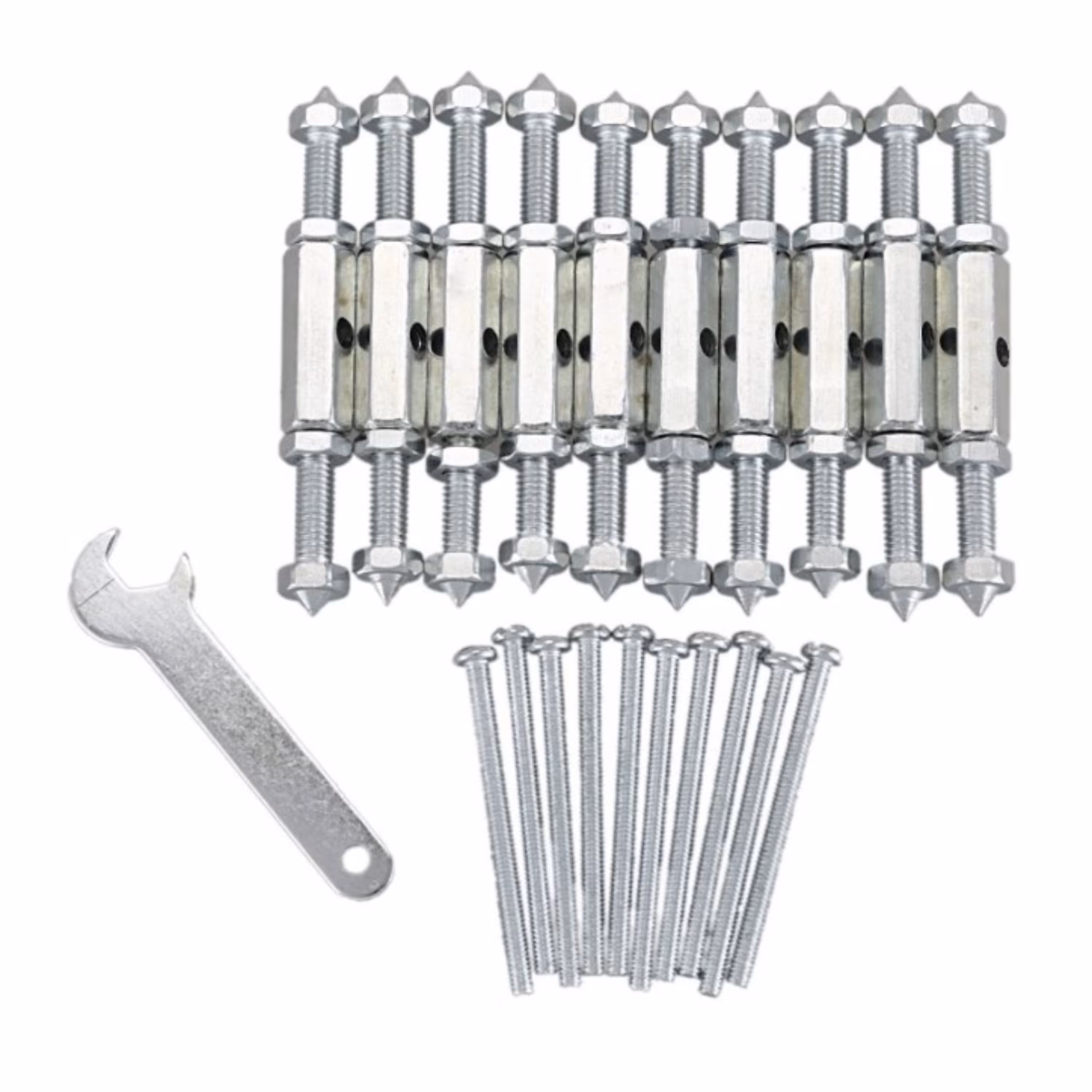 پیچ و مهره نگهدارنده کلید پریز سایز 76-65 بسته 10 عددی