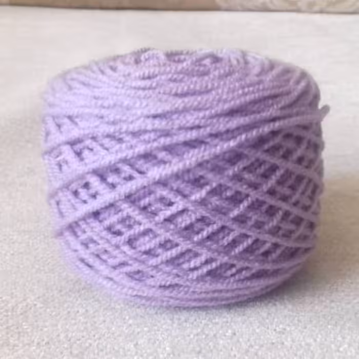 مینی کاموا رنگ یاسی (بسته 5 عددی - 5 کلافی)(وزن هر کلاف 25 گرم - متراژ هر کلاف حدود 75 متر)