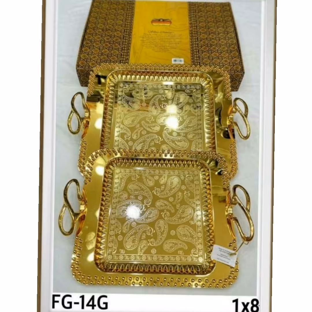 سینی جفتی طلایی مارک رومانتیک ساچمه ای