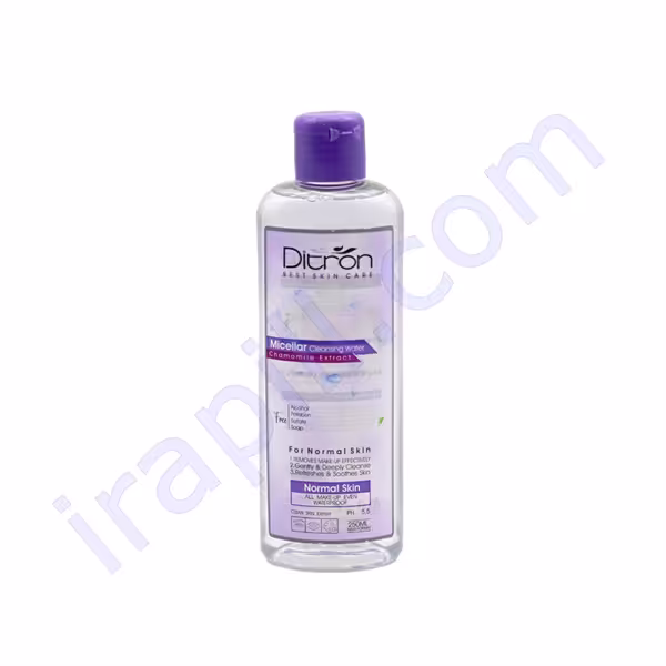 محلول پاک کننده آرایش صورت نرمال دیترون 250 میلی لیتر
