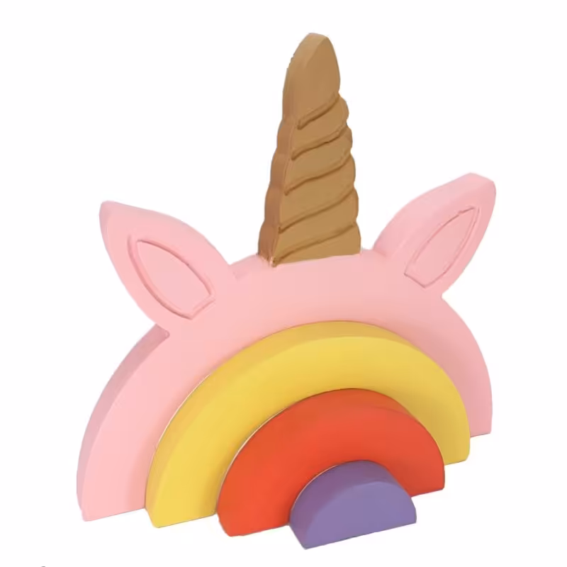 استند رنگین کمانی طرح یونیکورن تک شاخ 