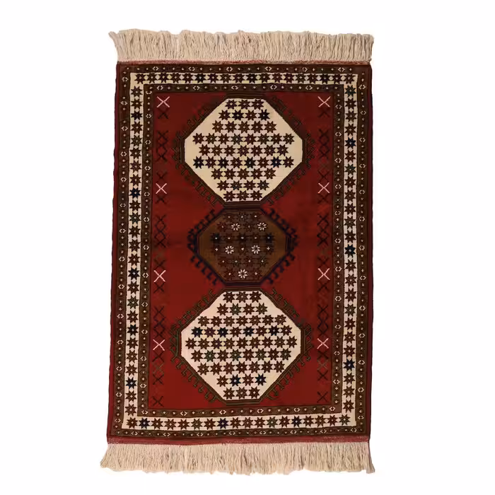 فرش دستباف دو و نیم متری طرح خراسان کد 4020347(فروش چکی 6 ماهه با کد تخفیف farshgereh)