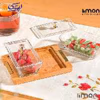 اردور خوری مستطیل دربدار لیمون 2 خانه پایه چوبی 2247