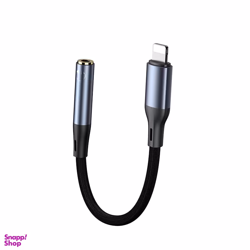 کابل تبدیل Lightning به جک 3.5 میلی متر یسیدو مدل YAU37 طول 12 سانتی‌ متر