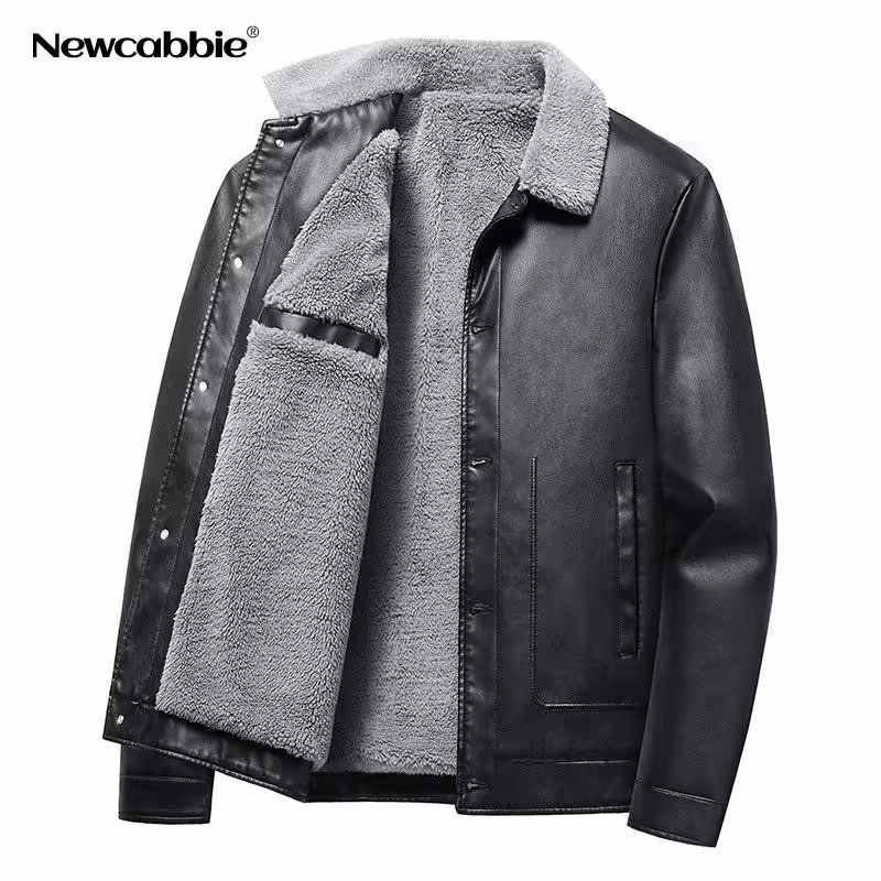 کاپشن چرم طرح بوفالو(وارداتی)