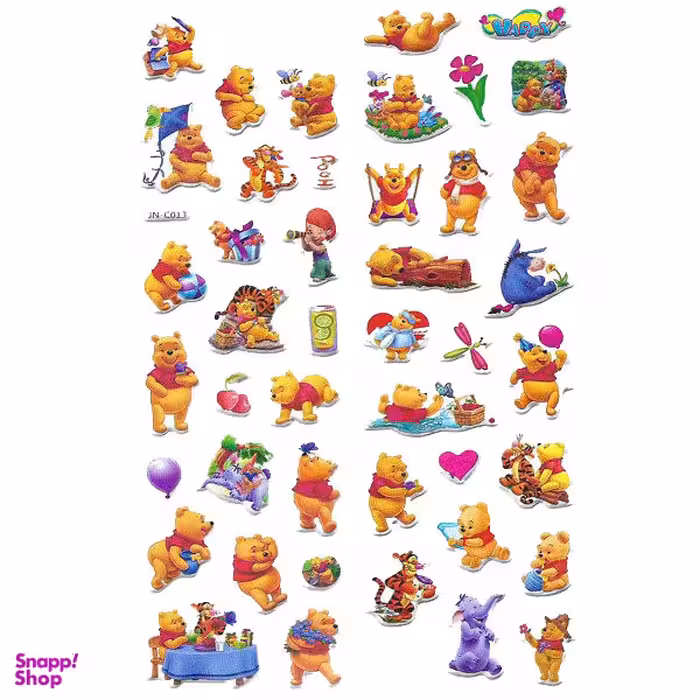 برچسب طرح وینی خرسه کد A99-031