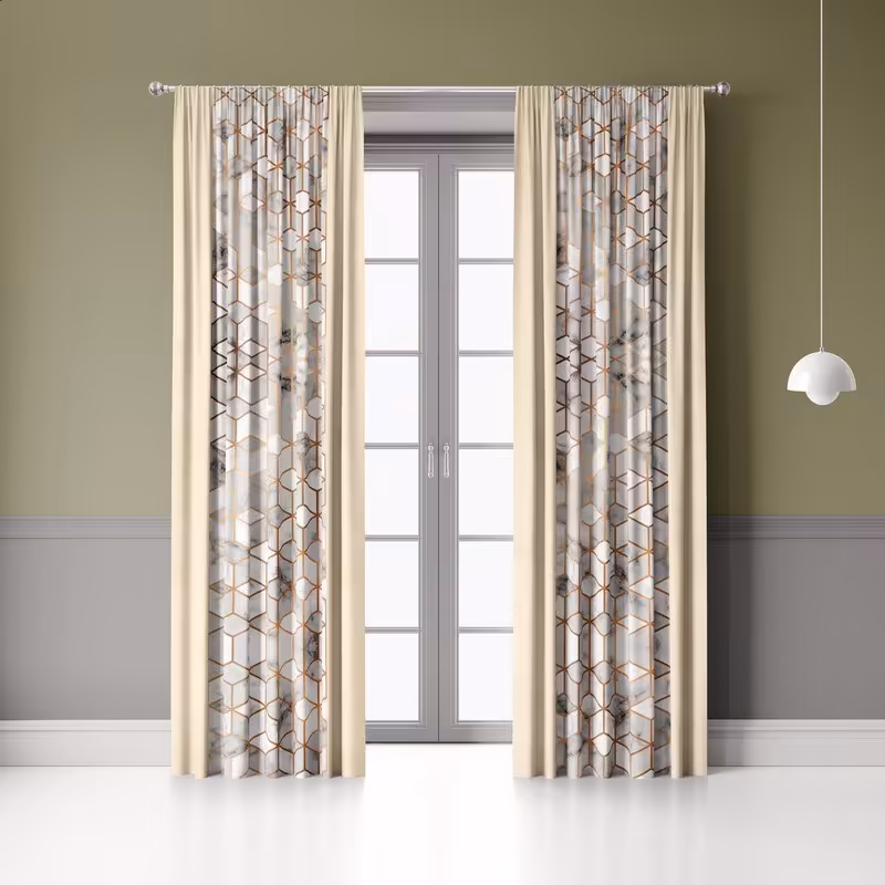 پرده پانچی کلاسیک کد 021 سایز 140در280