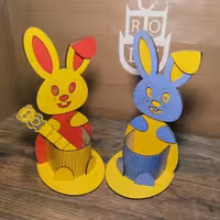 جا مدادی طرح خرگوش فانتزی(چوبی) 