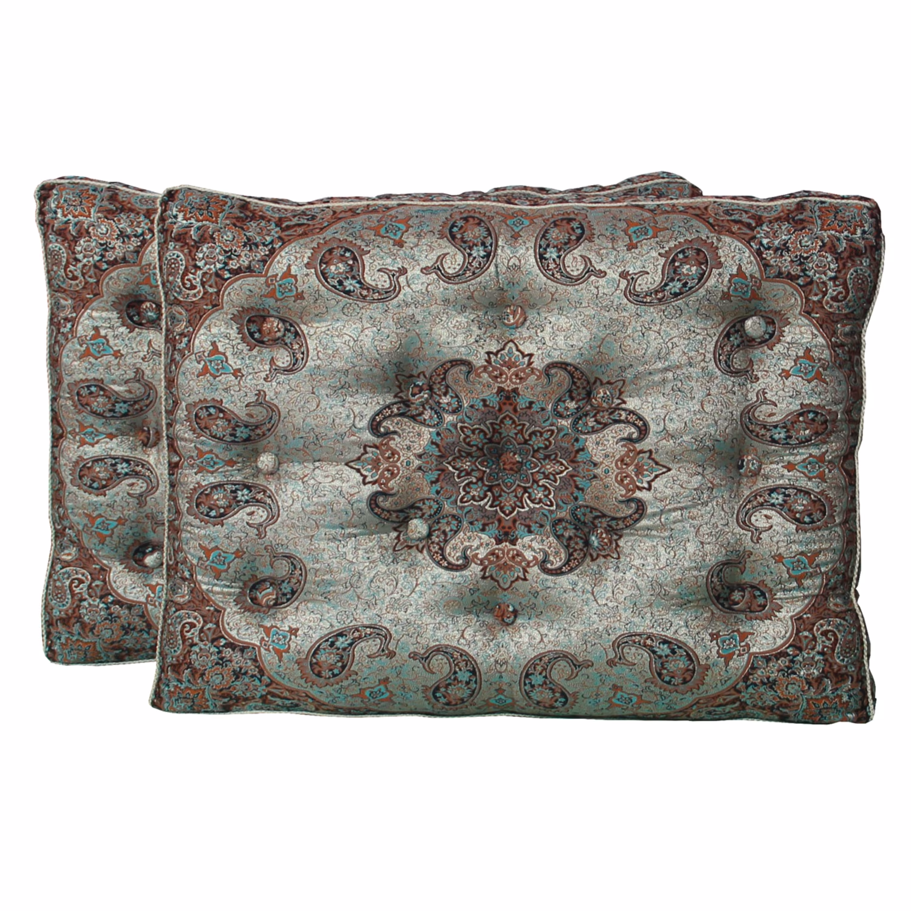 پشتی ترمه مدل درباری طلایی