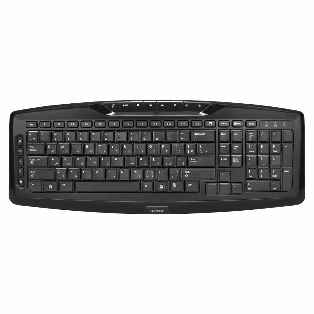 کیبورد سیمی Green مدل GK501Green GK-501 Keyboard